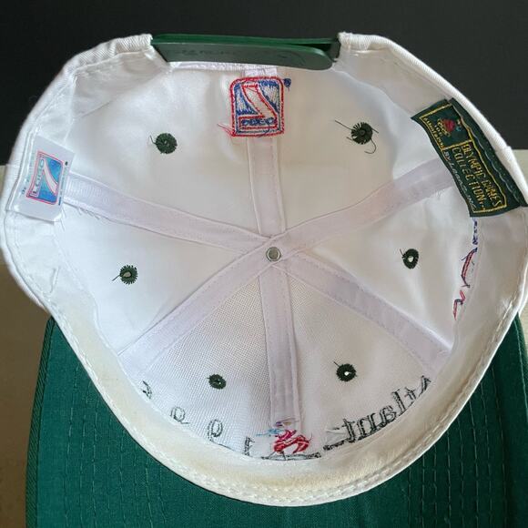 Atlanta 1996 Olympics Green/White Hat Adjustable Snapback Baseball Cap Vintage - Picture 8 of 8